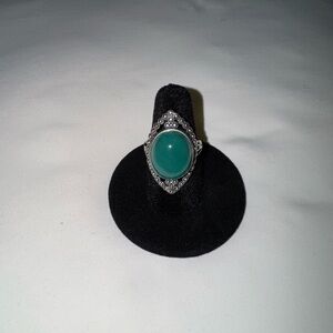 Genuine Green Agate Ring💍